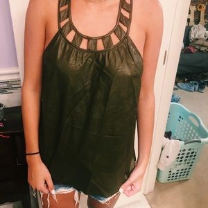Army green top